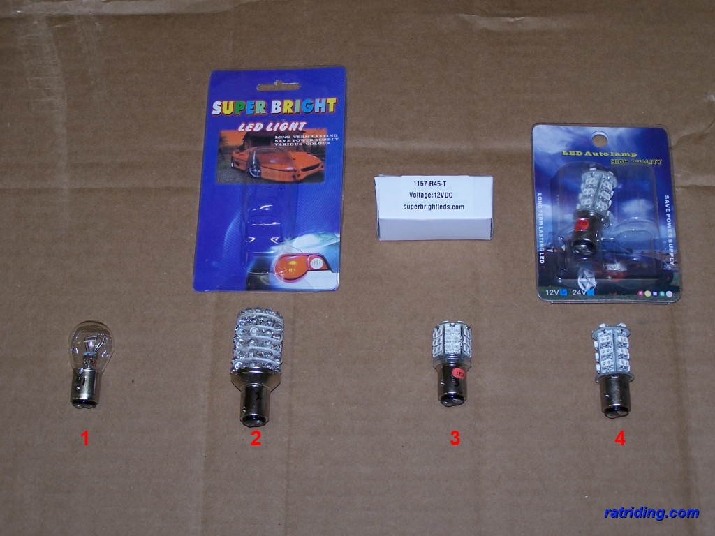 LED Tail Lamp shootout Triumph Rat Motorcycle Forums